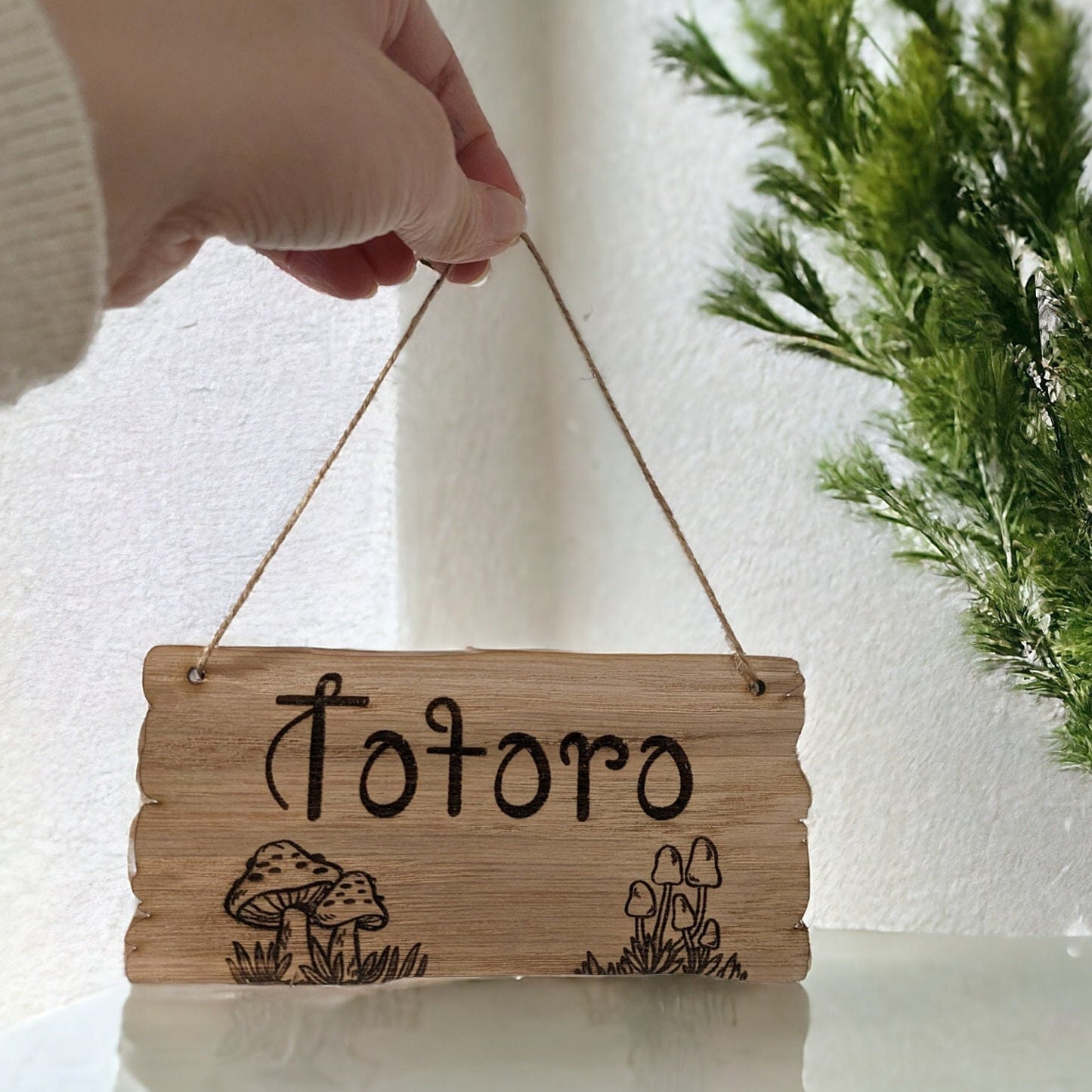 Personalised Mushroom Small Animal Cage Sign