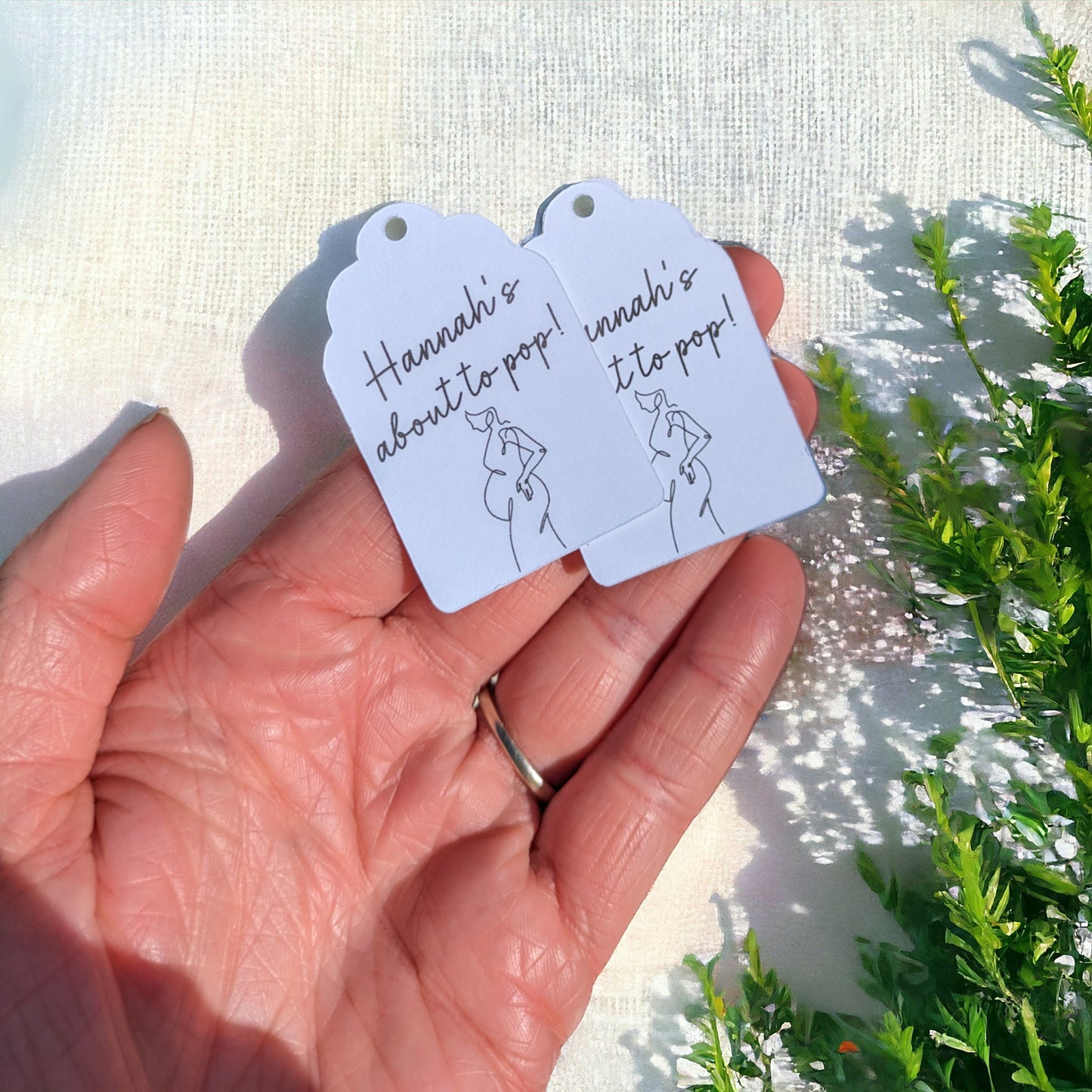 About to Pop Baby Shower Tags