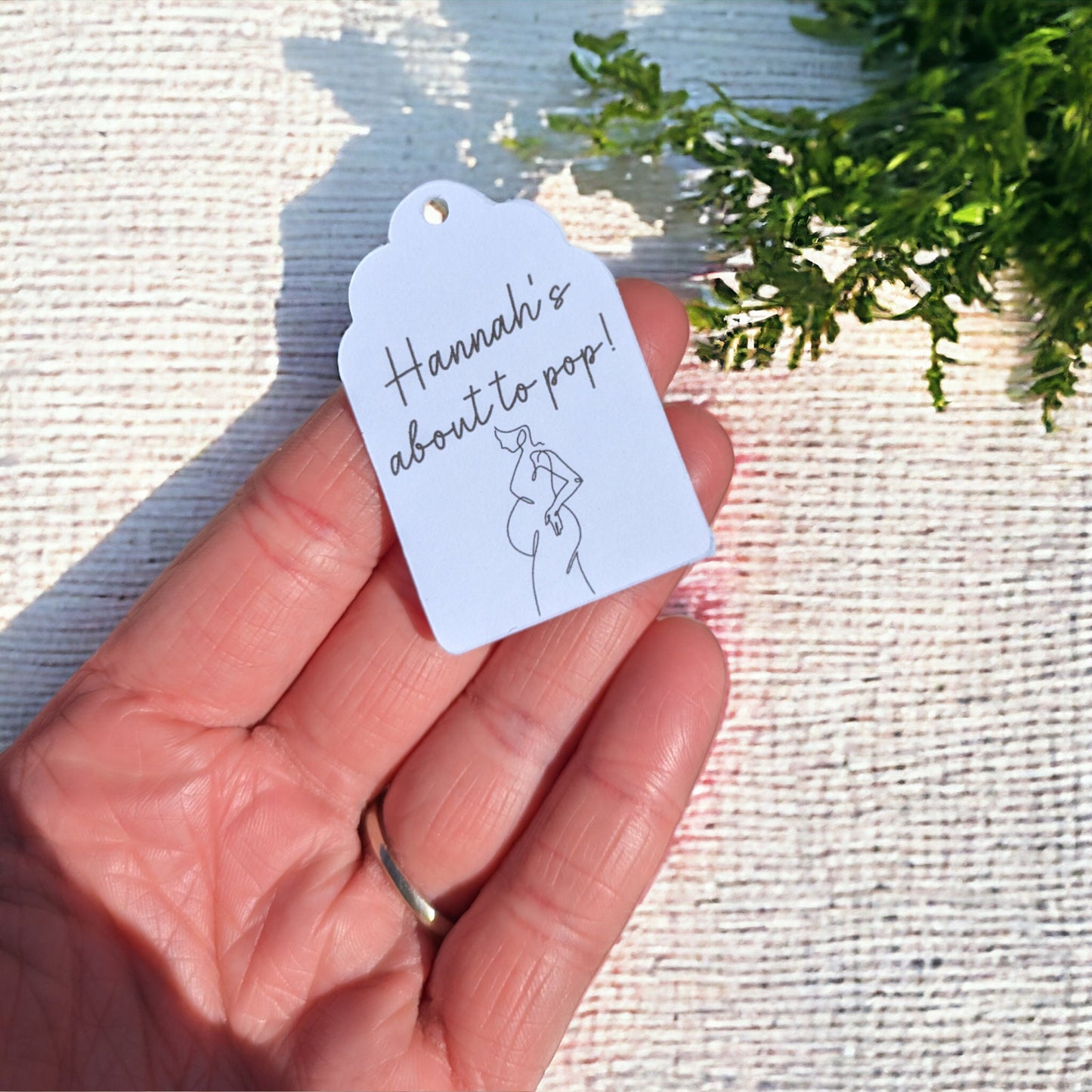 About to Pop Baby Shower Tags