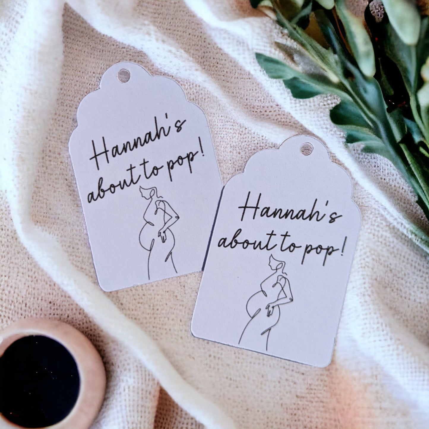 About to Pop Baby Shower Tags