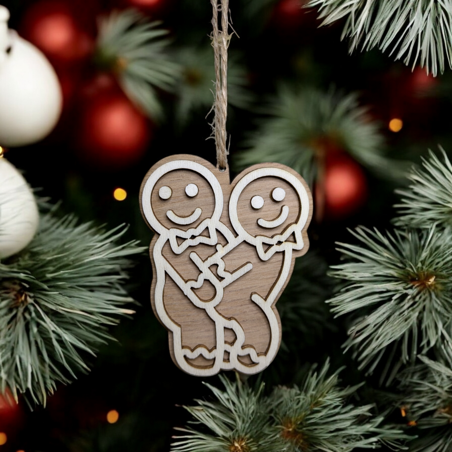 Gay Gingerbread Christmas Baubles
