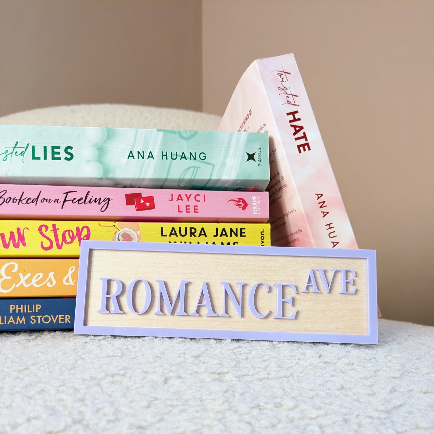 Pastel Genre Bookcase Signs
