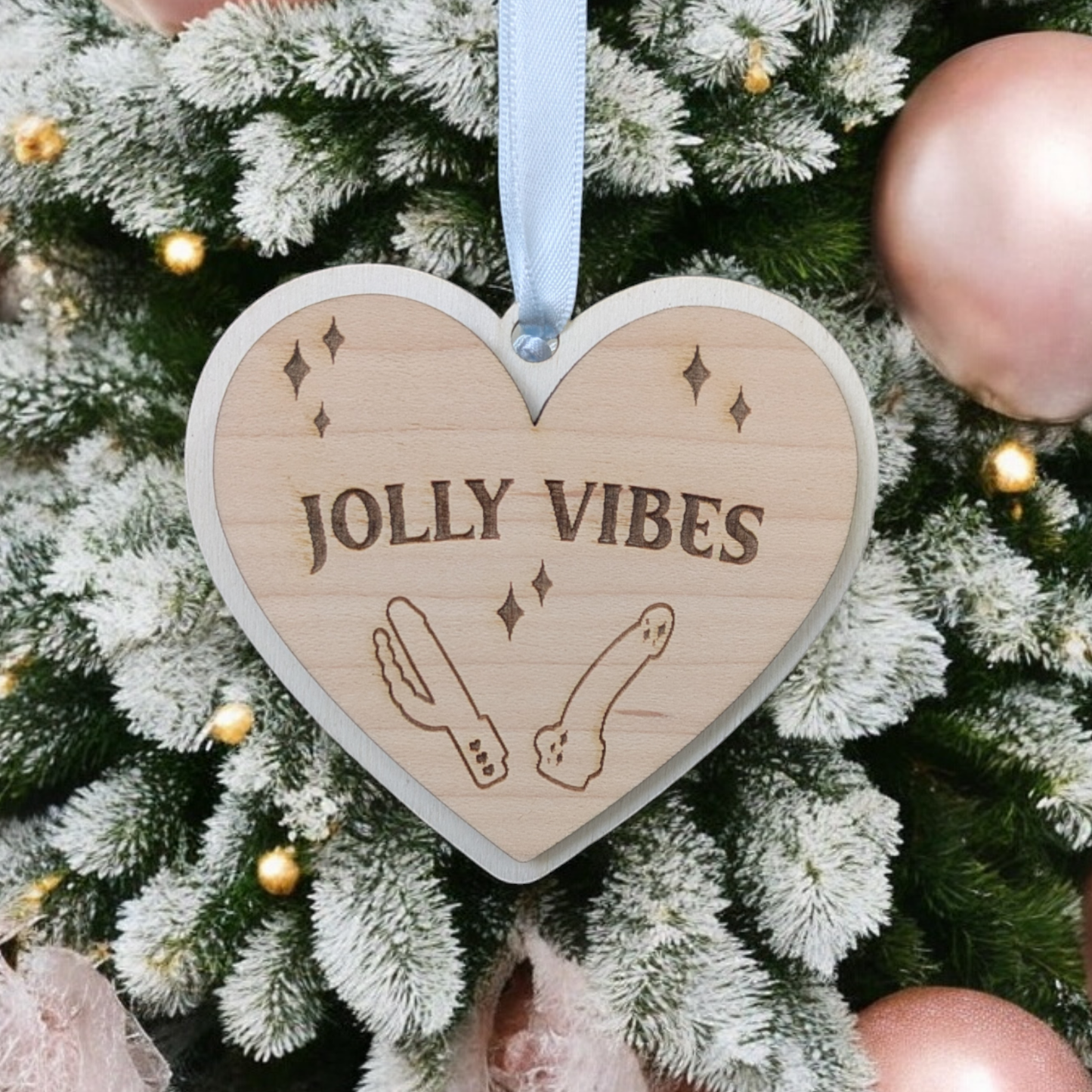 Jolly Vibes Christmas Ornament