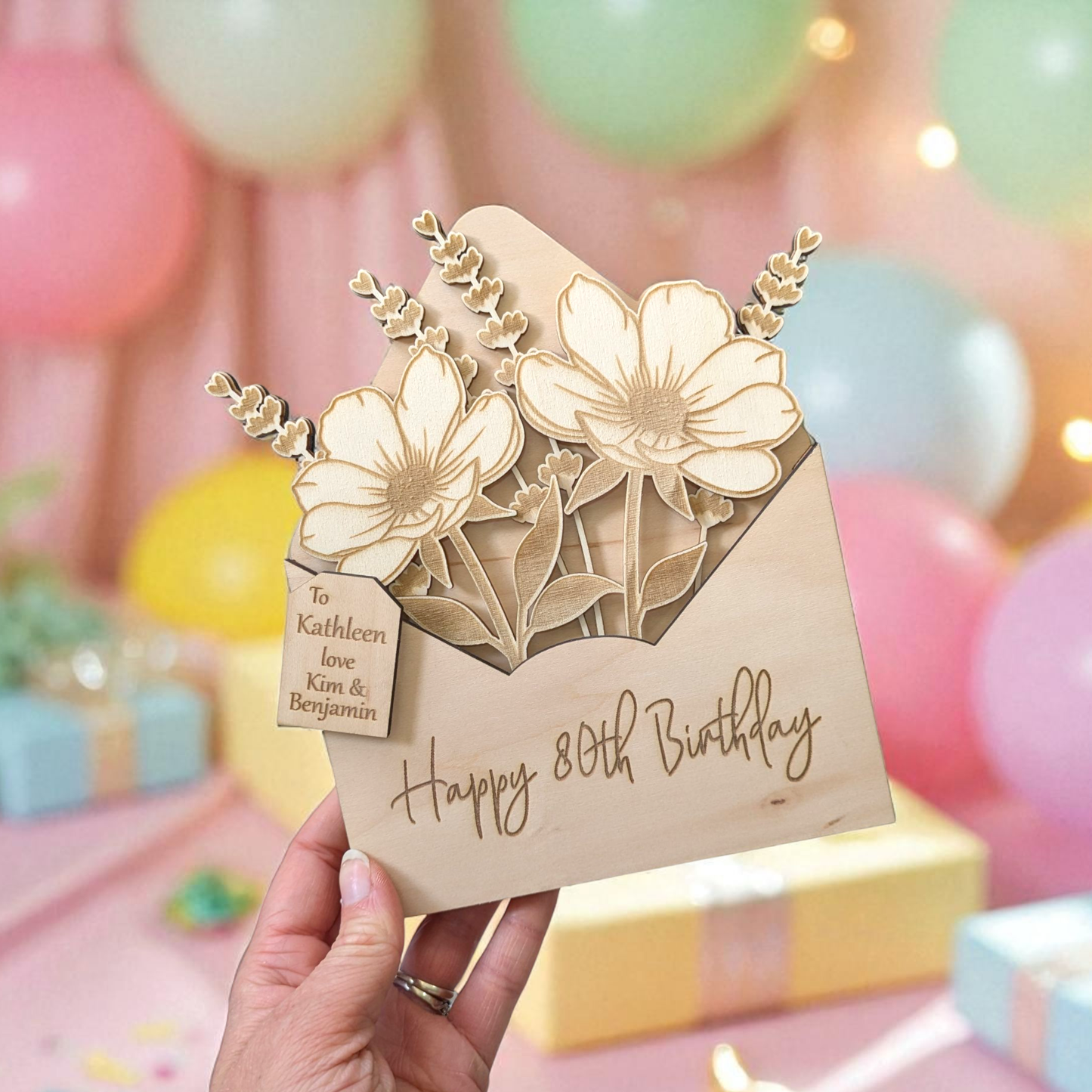 80th Birthday Gift Flower Bouquet