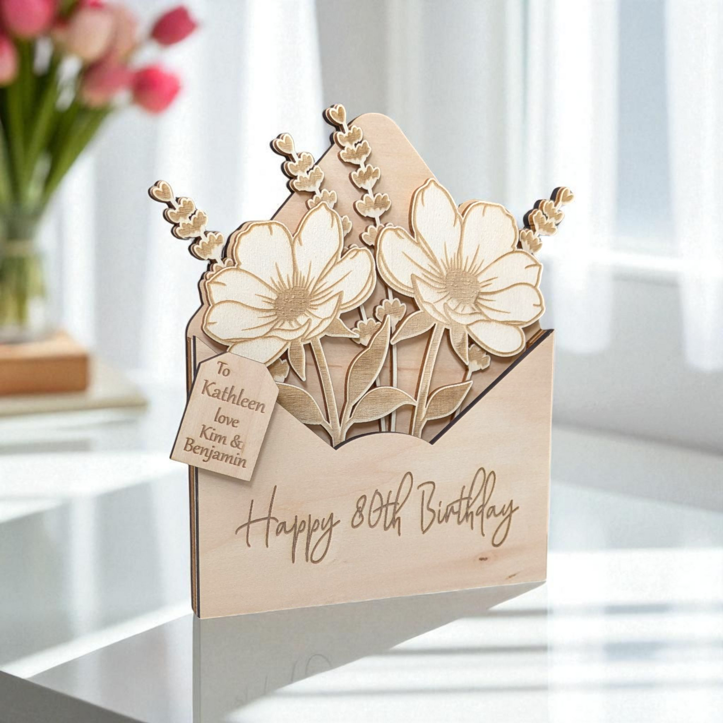 80th Birthday Gift Flower Bouquet