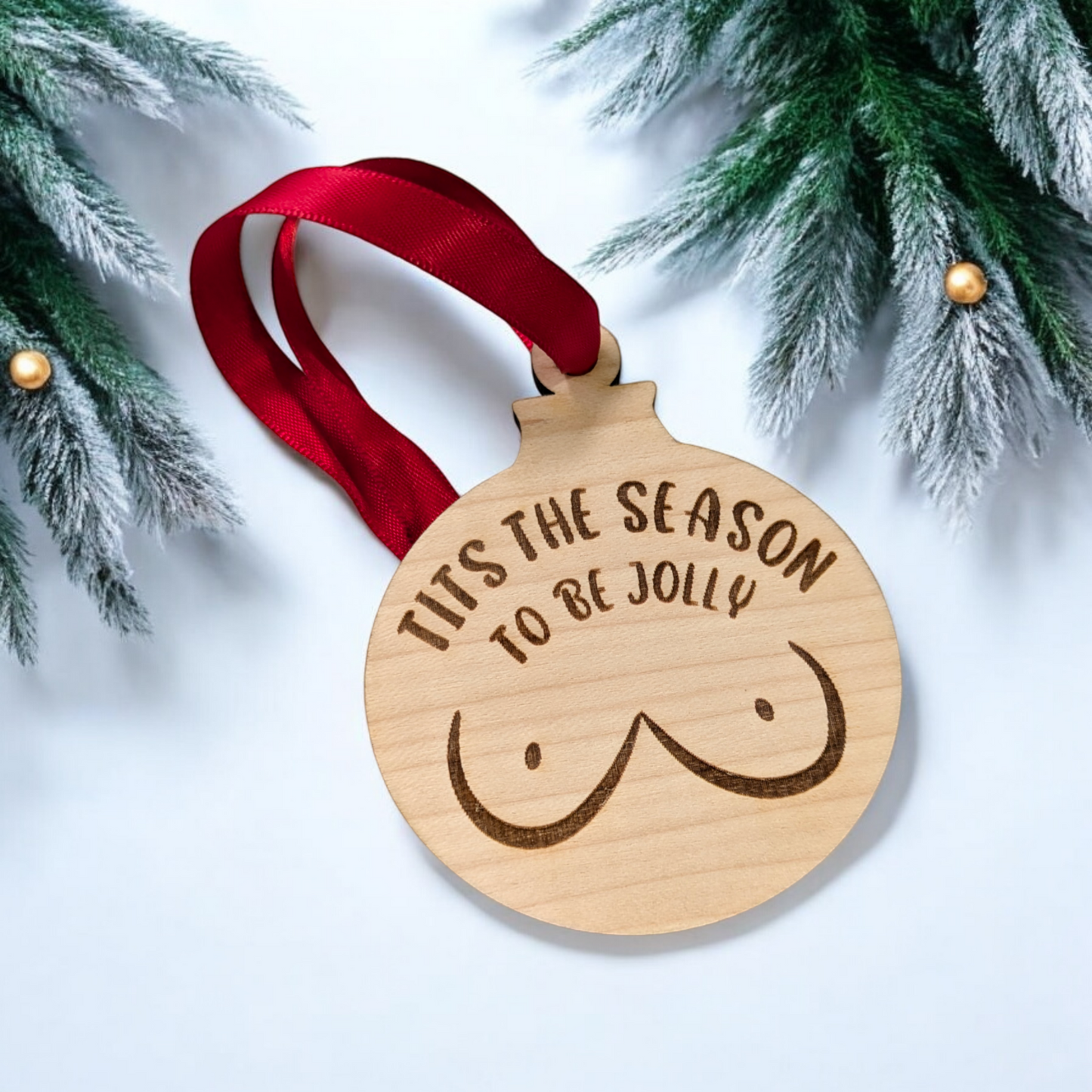 Tits The Season Christmas Ornament