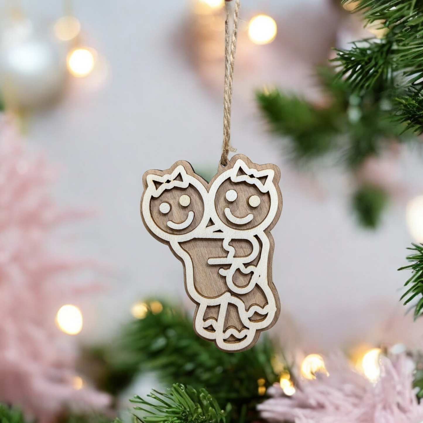 Lesbian Gingerbread Christmas Baubles
