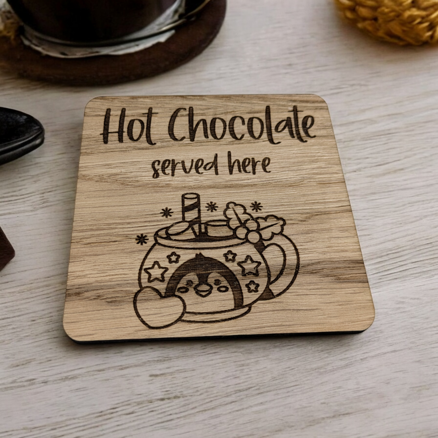 Penguin Hot Chocolate Coaster