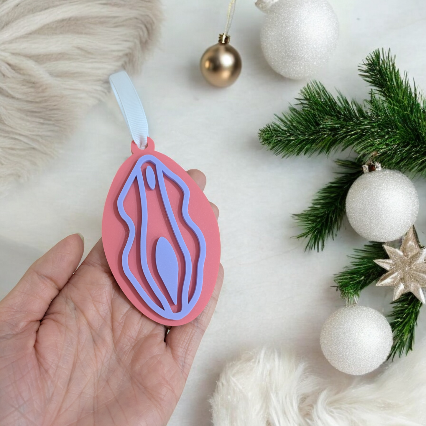 Vulva Christmas Bauble