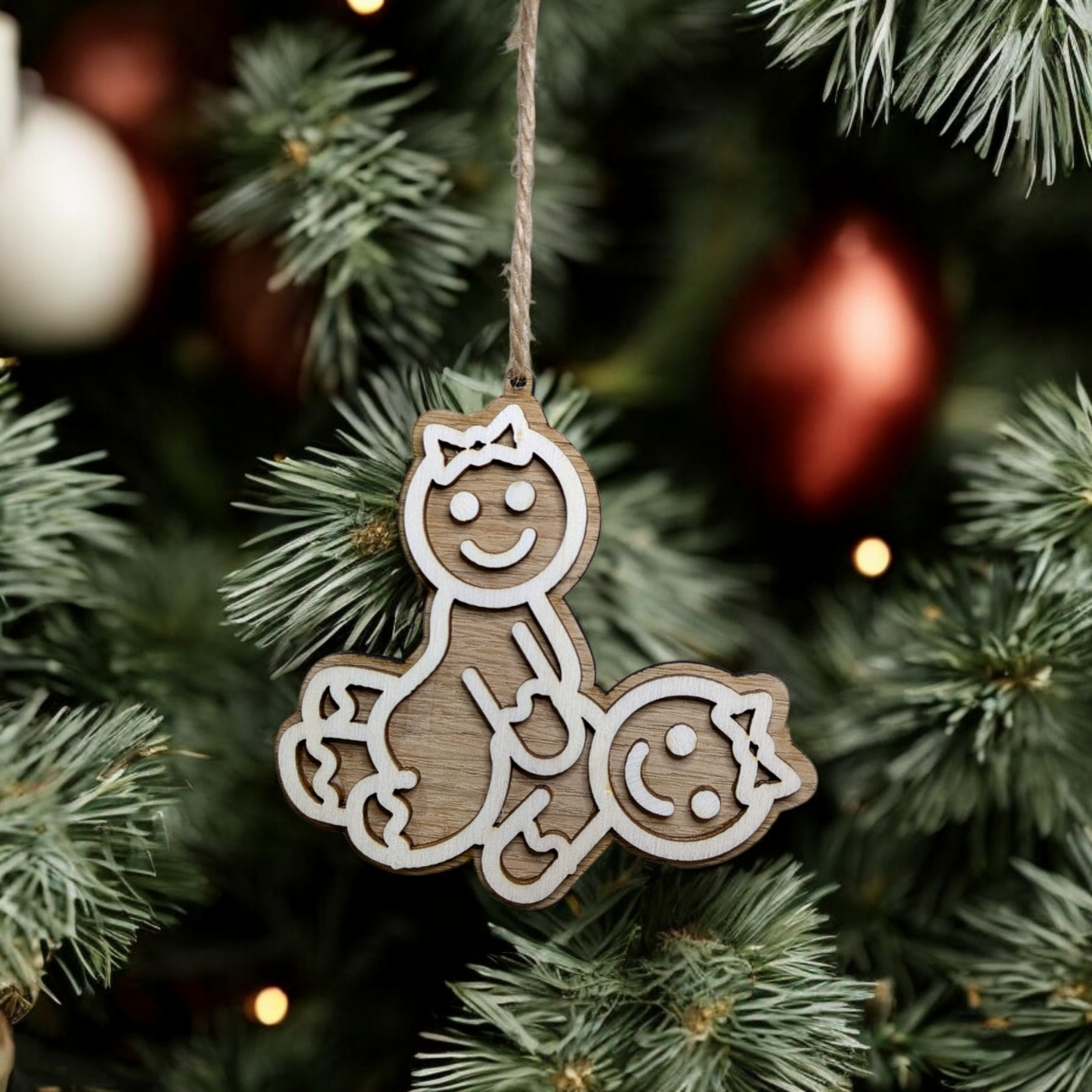 Lesbian Gingerbread Christmas Baubles