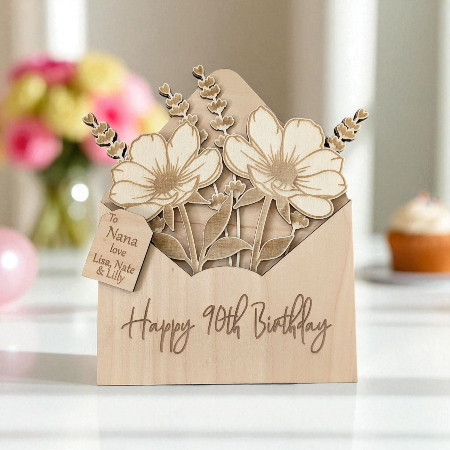 90th Birthday Gift Flower Bouquet