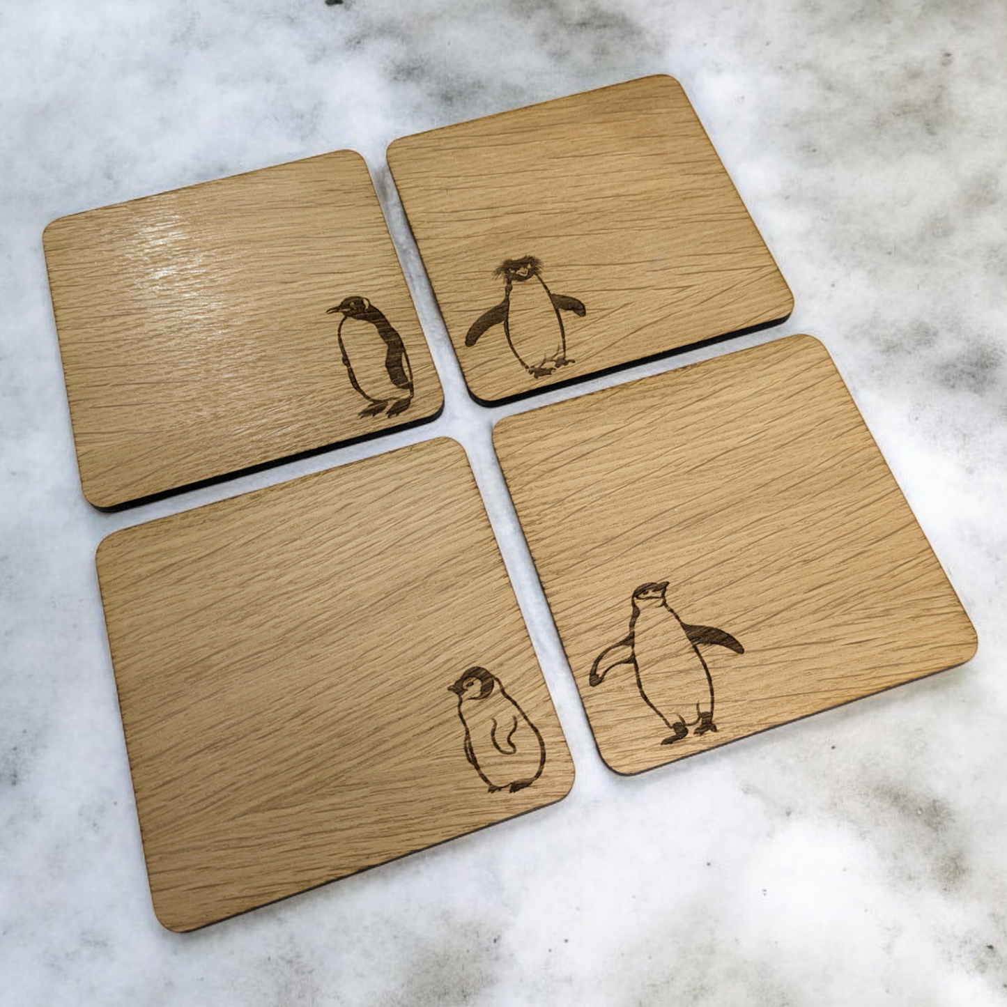 Penguin Coaster Set