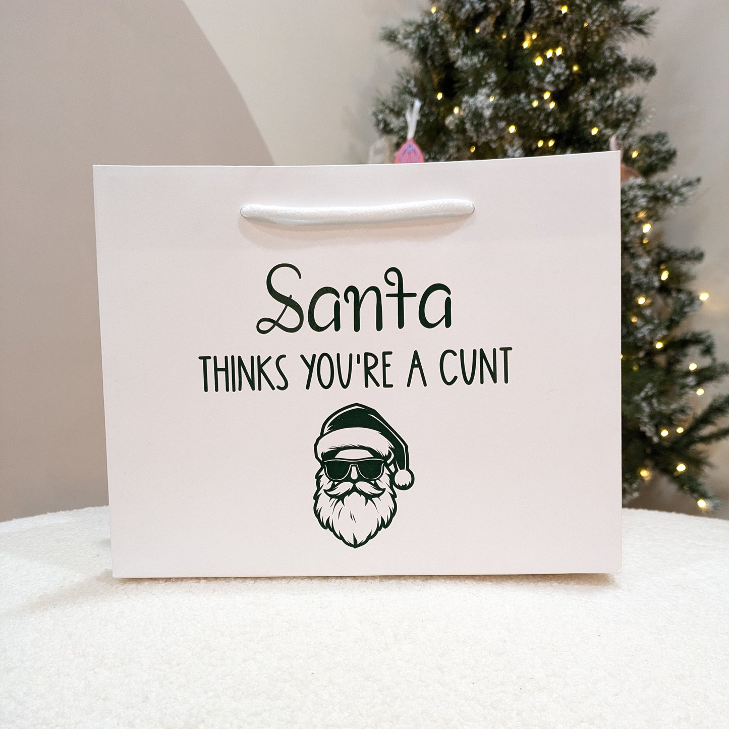 Santa's Thinks You're a Cunt Gift Bag