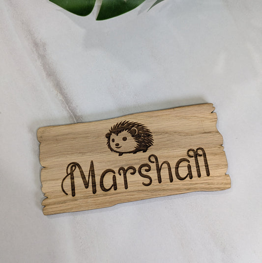 Personalised Hedgehog Cage Sign