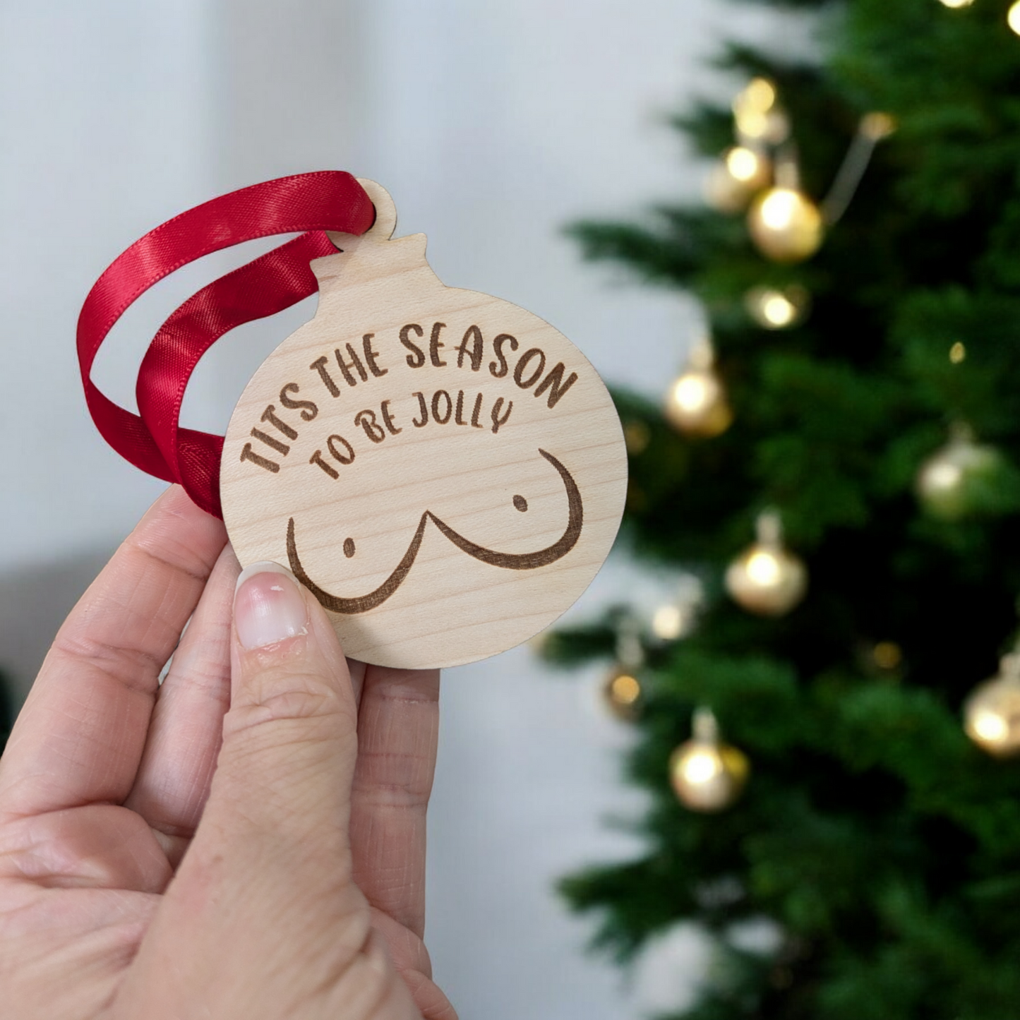 Tits The Season Christmas Ornament