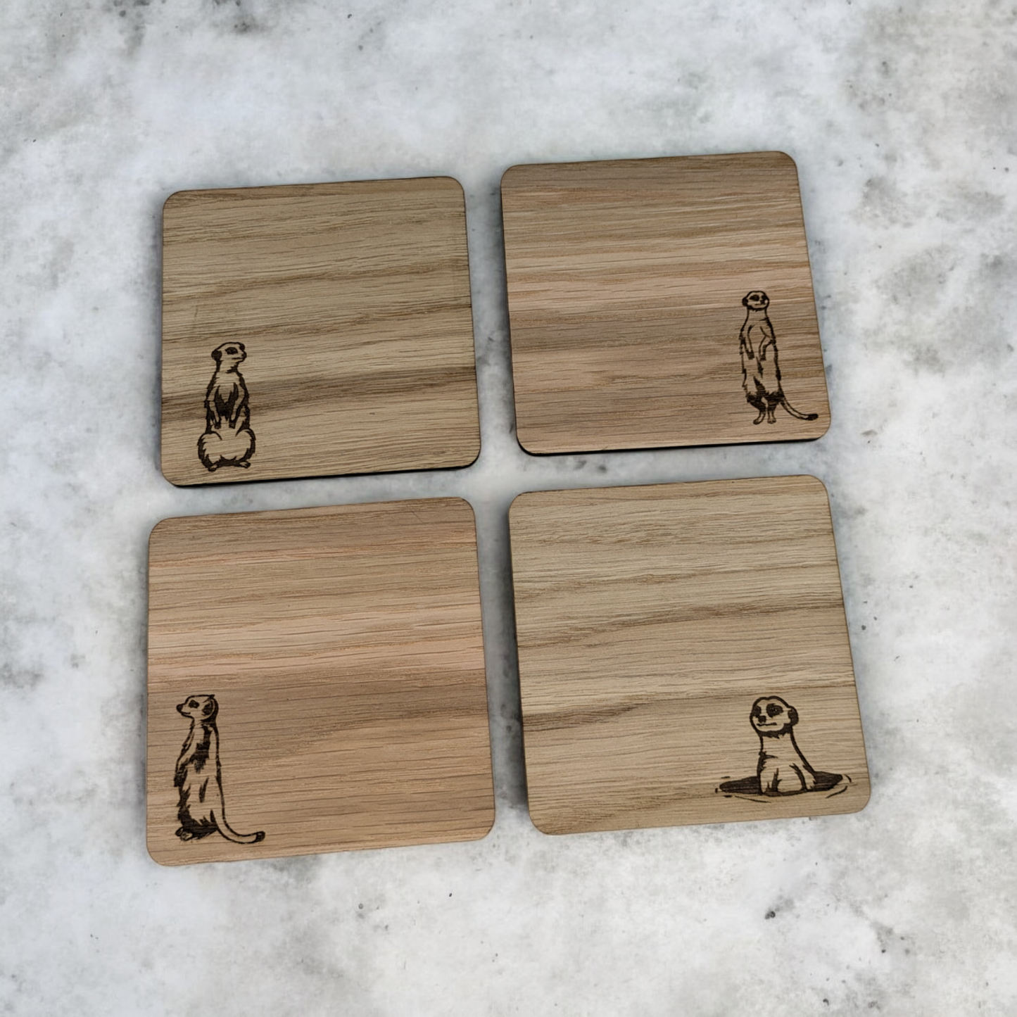Meerkat Coaster Set