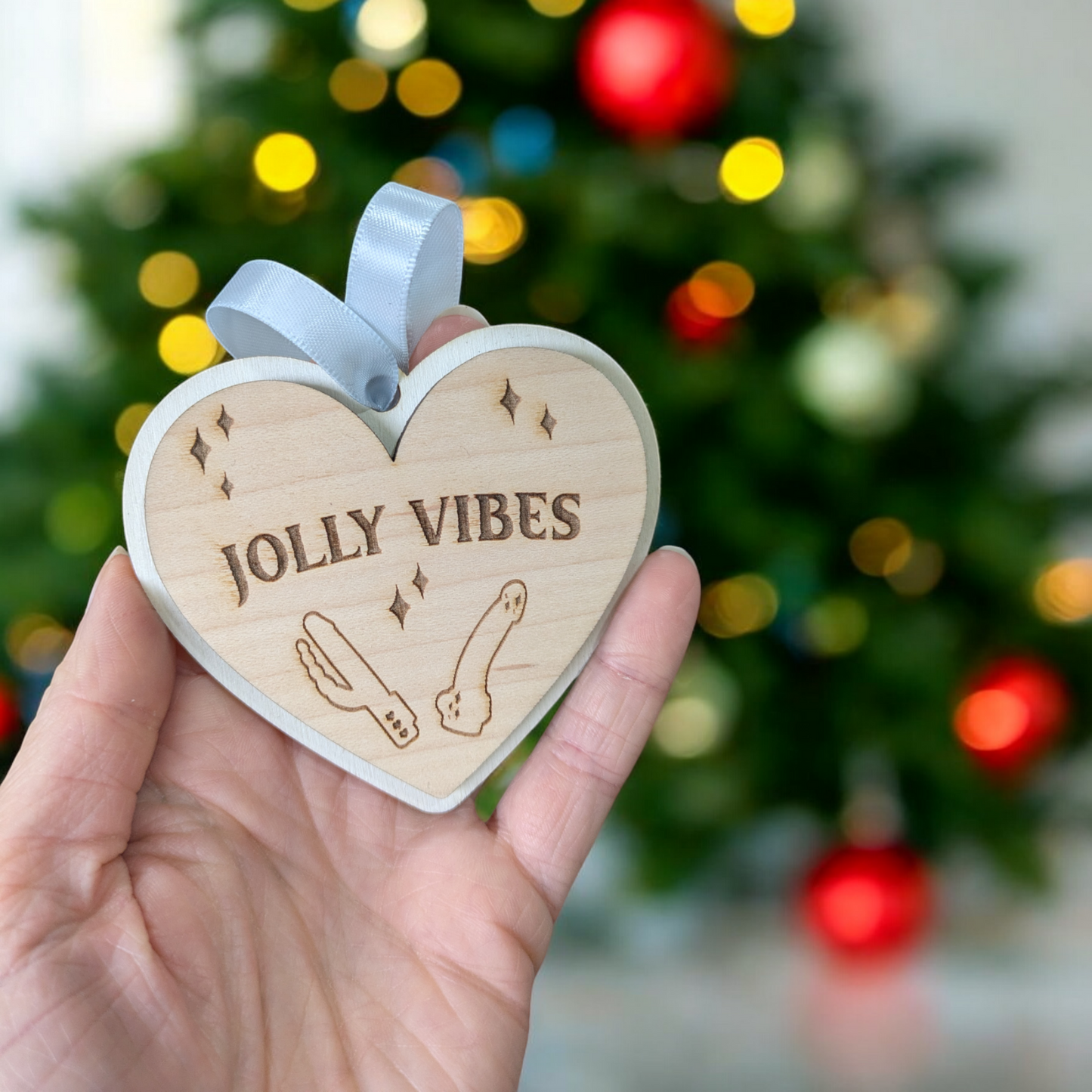 Jolly Vibes Christmas Ornament