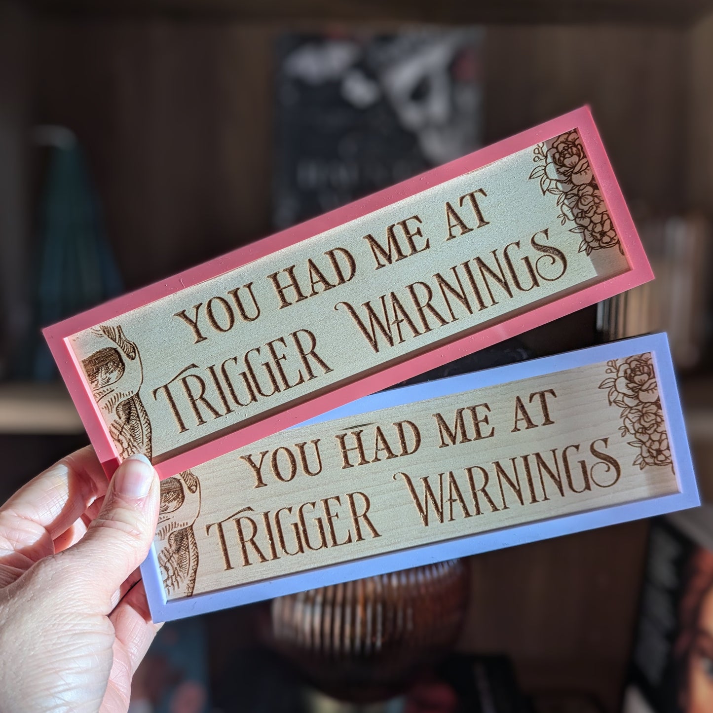 Pastel Trigger Warnings Sign