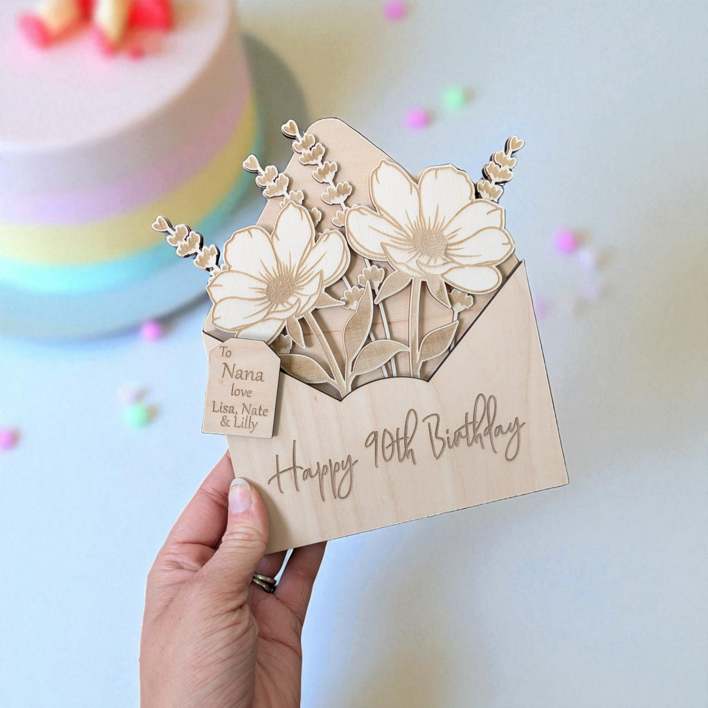 90th Birthday Gift Flower Bouquet