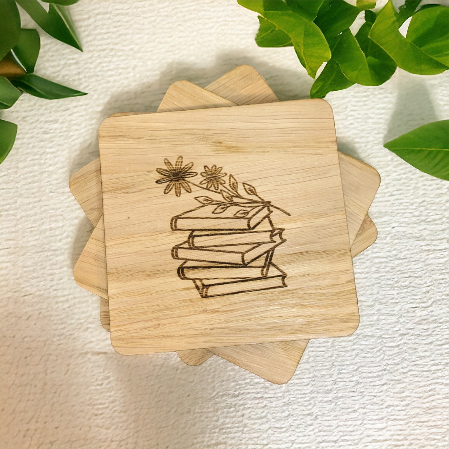 Book Coaster Set