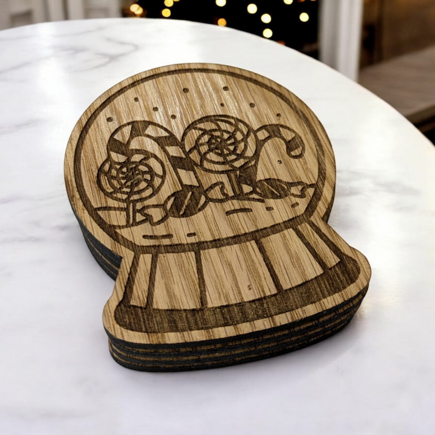 Snowglobe Coaster Set