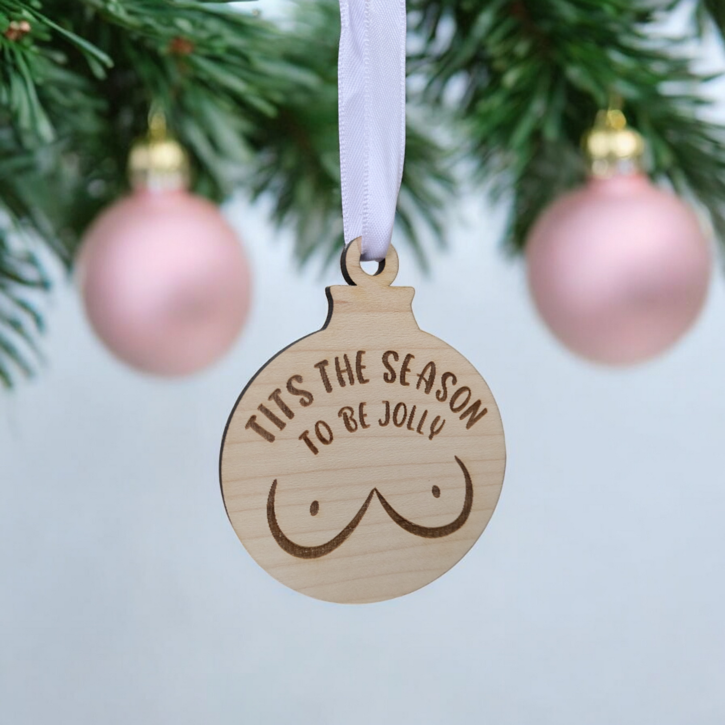 Tits The Season Christmas Ornament