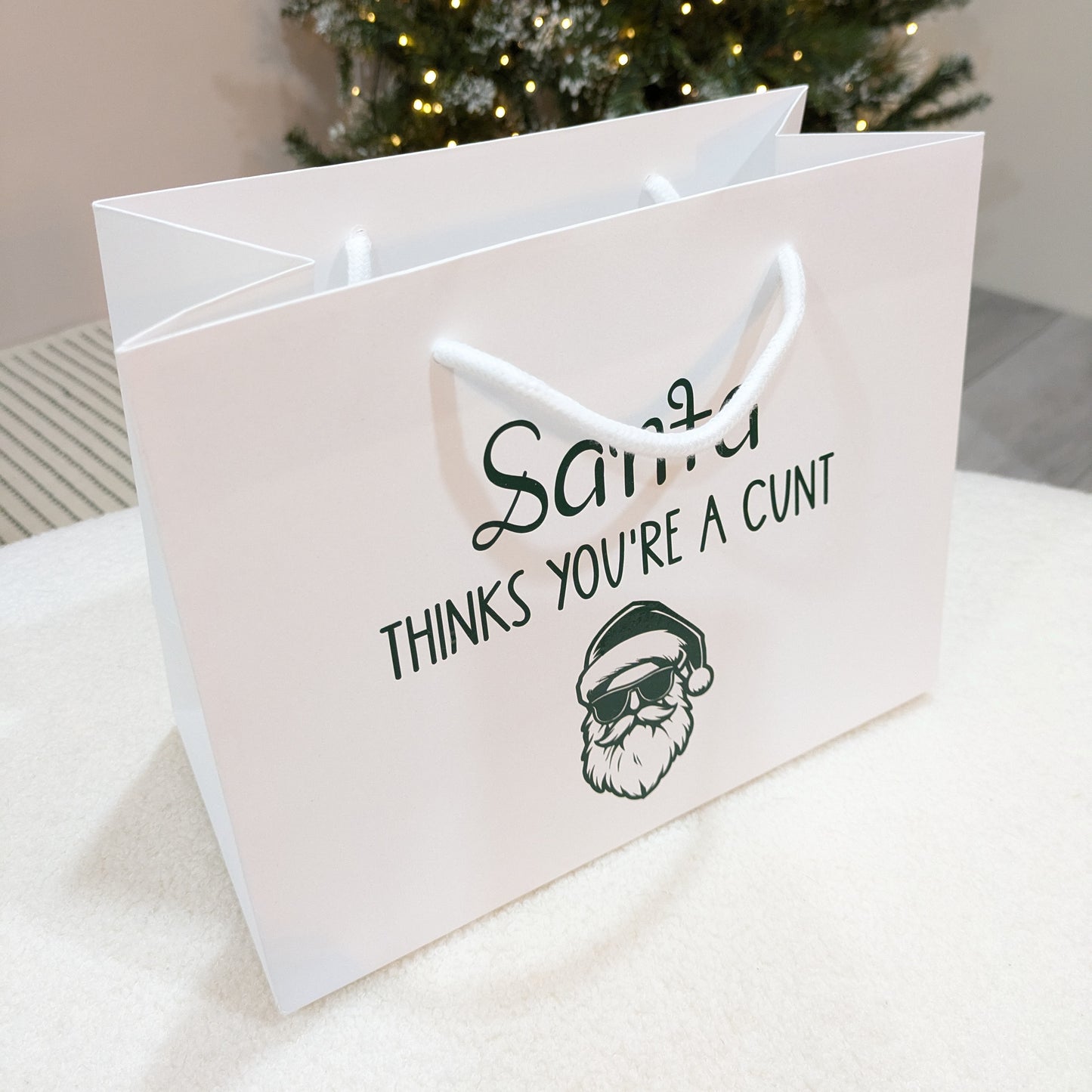 Santa's Thinks You're a Cunt Gift Bag