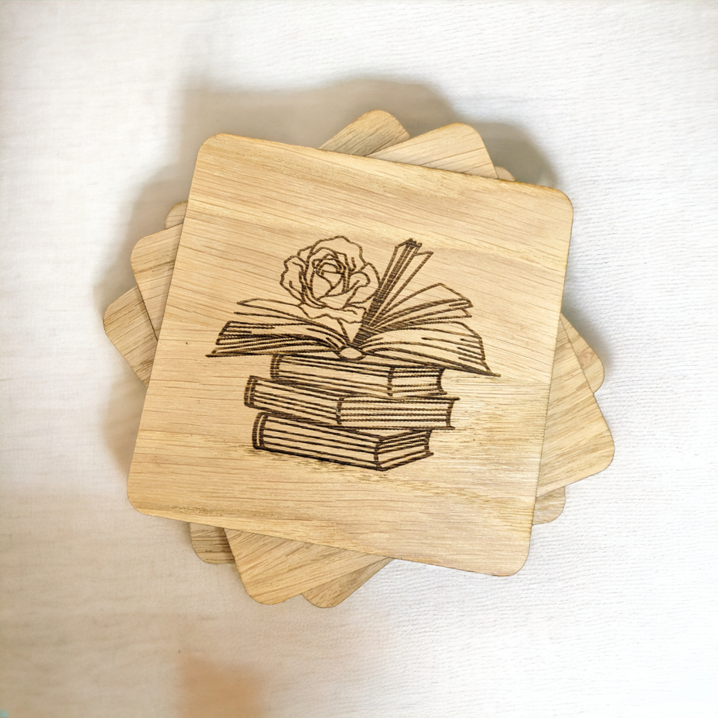 Book Coaster Set
