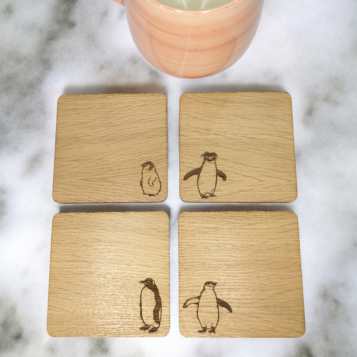 Penguin Coaster Set