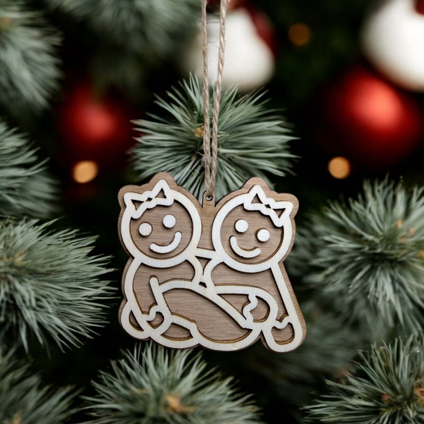 Lesbian Gingerbread Christmas Baubles