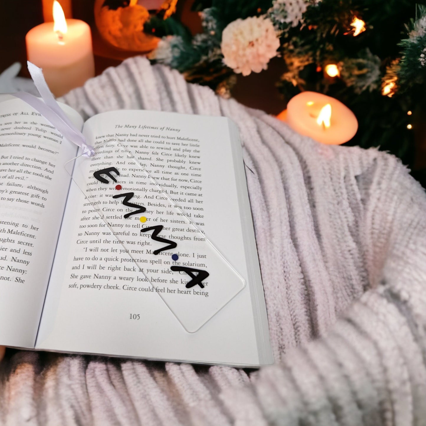 bookmark with personalised name with friends tv show theme