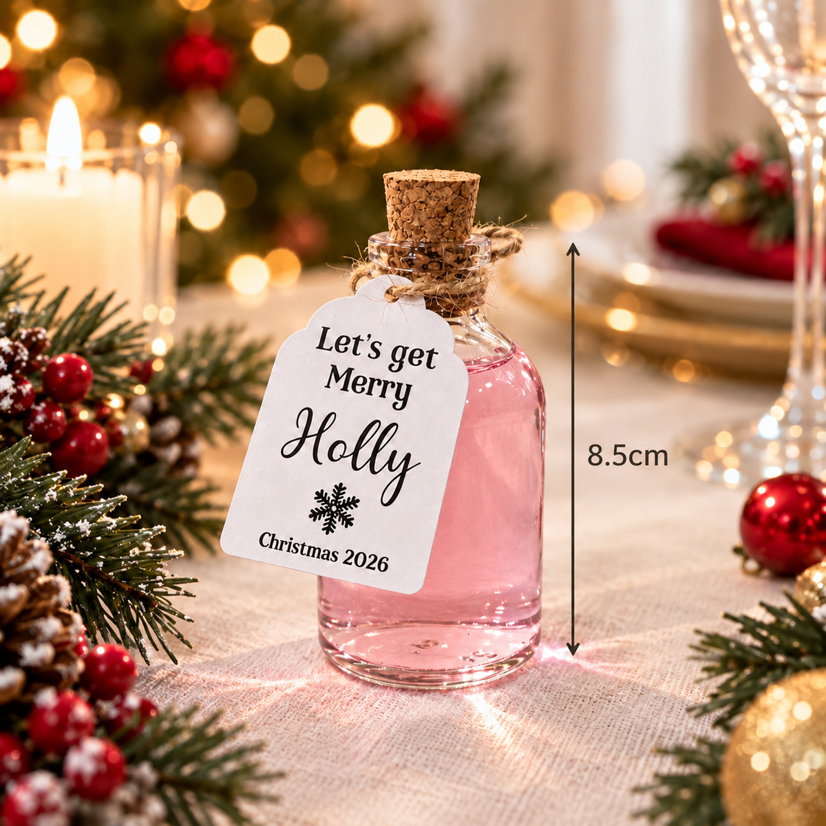 Personalised Christmas Table Favours