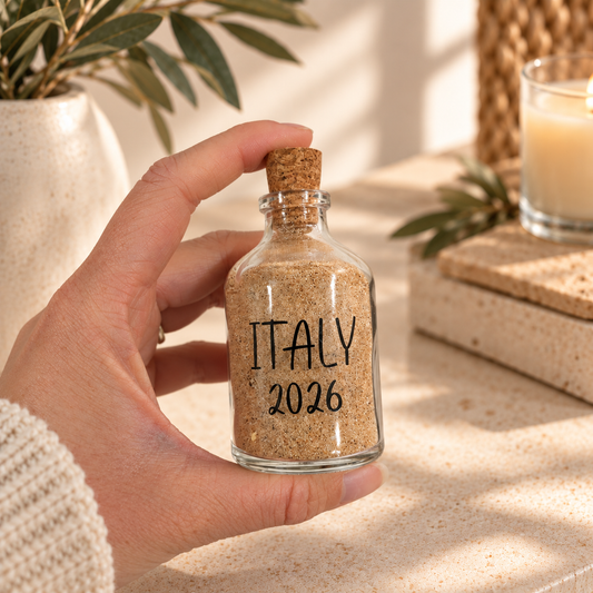 Personalised Holiday Sand Bottle Keepsake