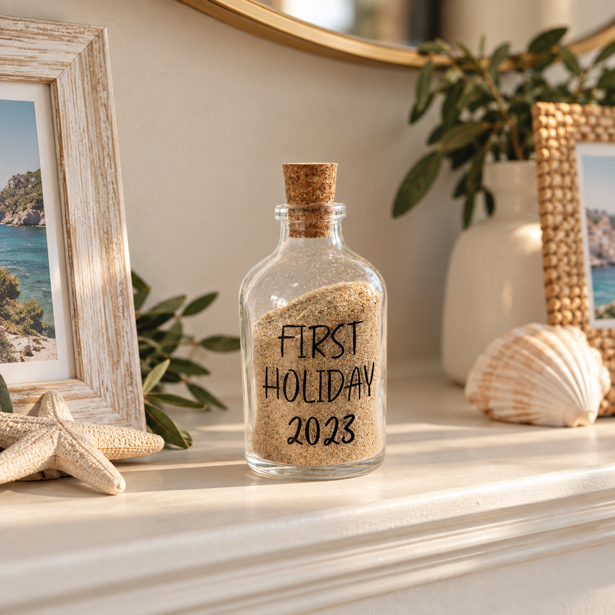 Personalised Holiday Sand Bottle Keepsake