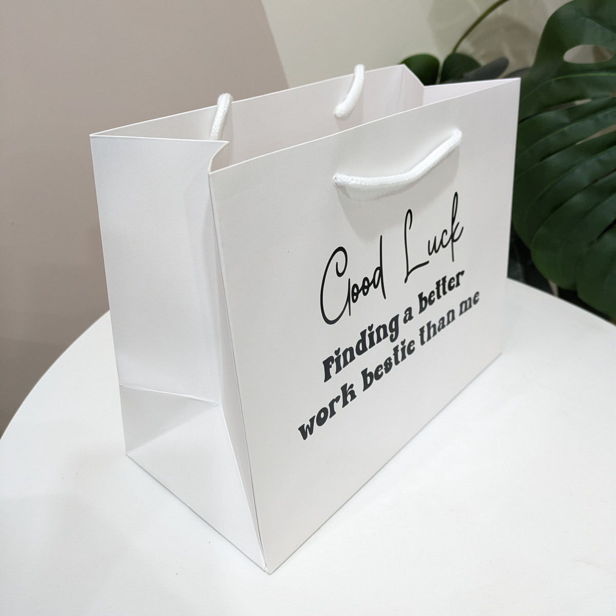 Personalised Good Luck Work Bestie Leaving Gift Bag