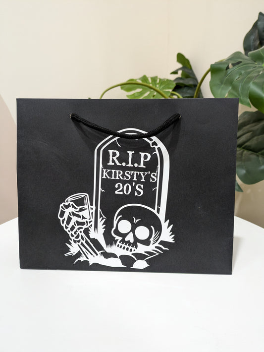 Personalised RIP To My 20s Gift Bag