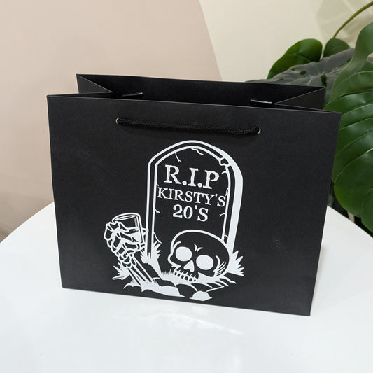 Personalised RIP To My 20s Gift Bag