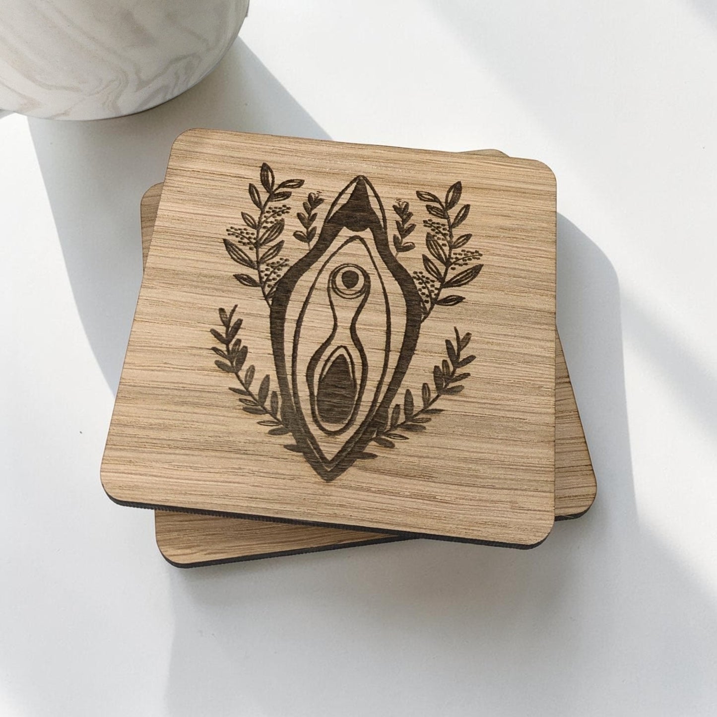 Vulva Coaster Set