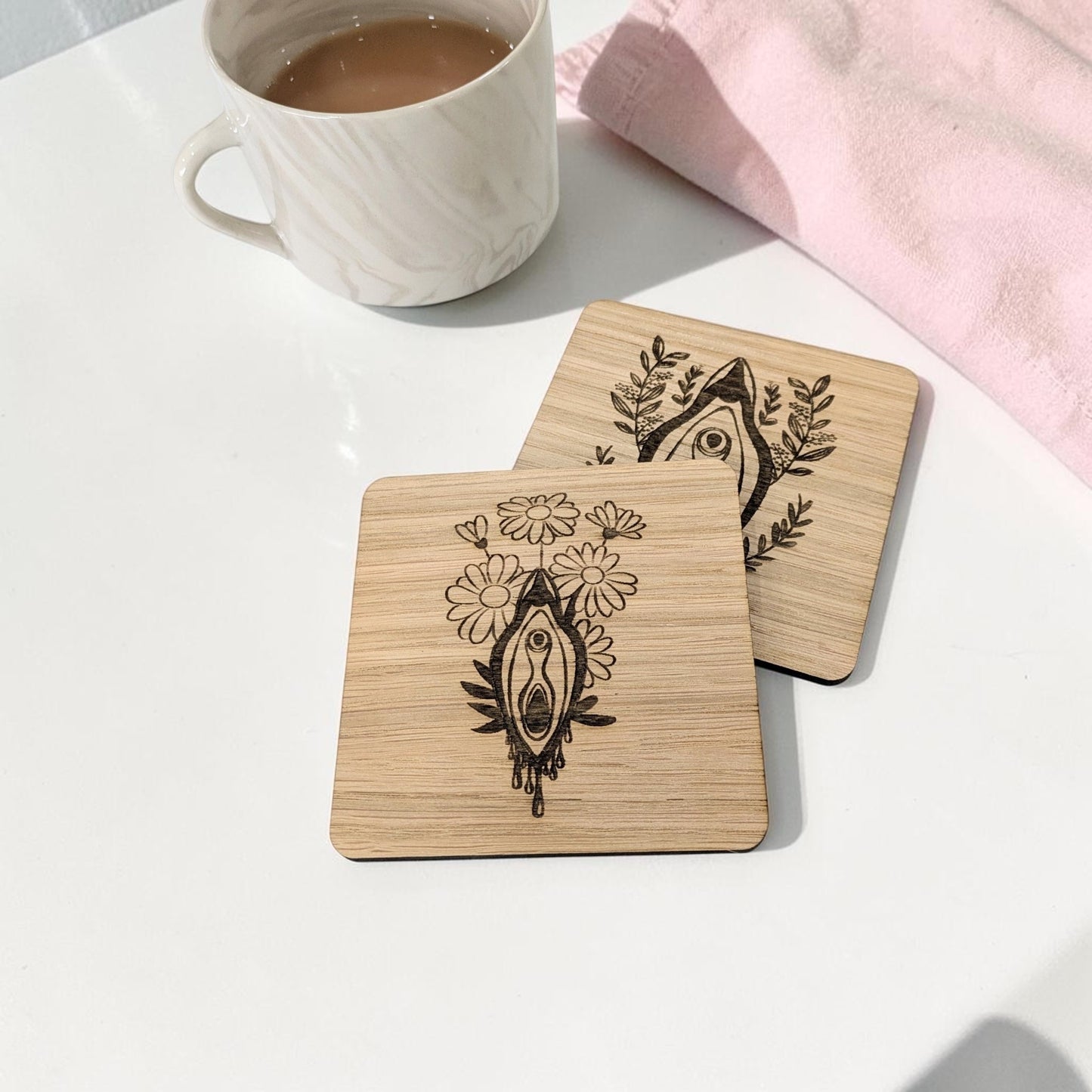 Vulva Coaster Set