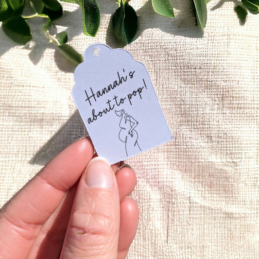 About to Pop Baby Shower Tags
