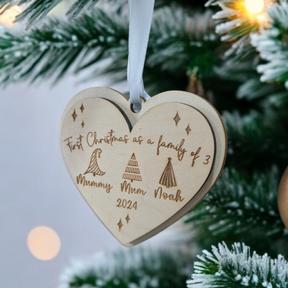 First Christmas As a Family of Three