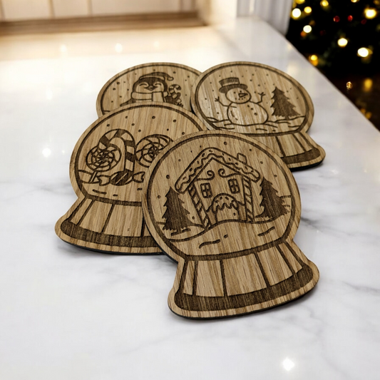 Snowglobe Coaster Set