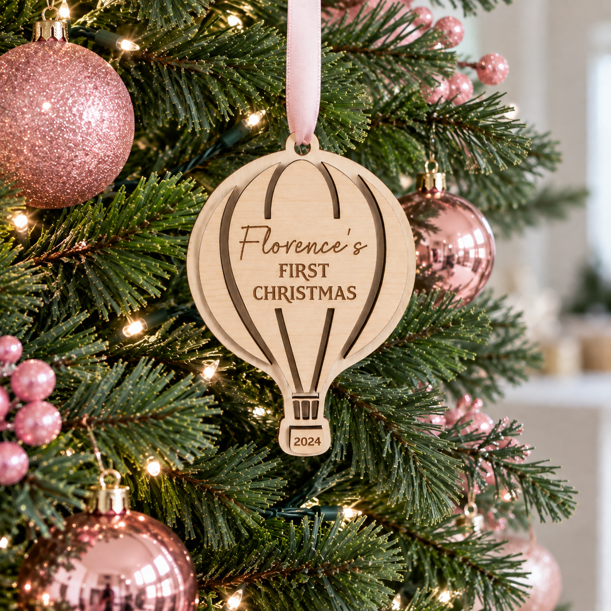 Baby's First Christmas Bauble Hot Air Balloon
