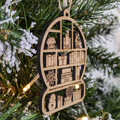 Book Snowglobe Ornament