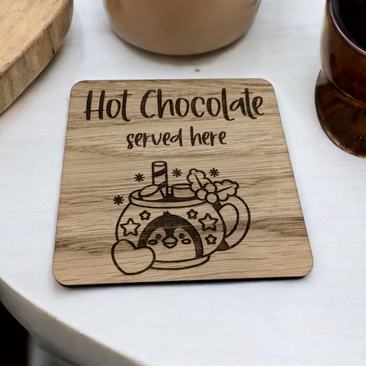 Penguin Hot Chocolate Coaster