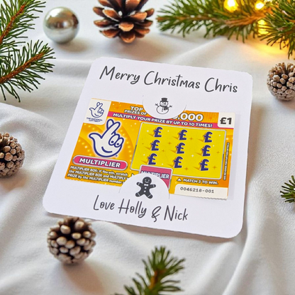 Christmas Scratch Card Holder