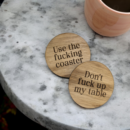 Use The Fucking Coaster Set of 2