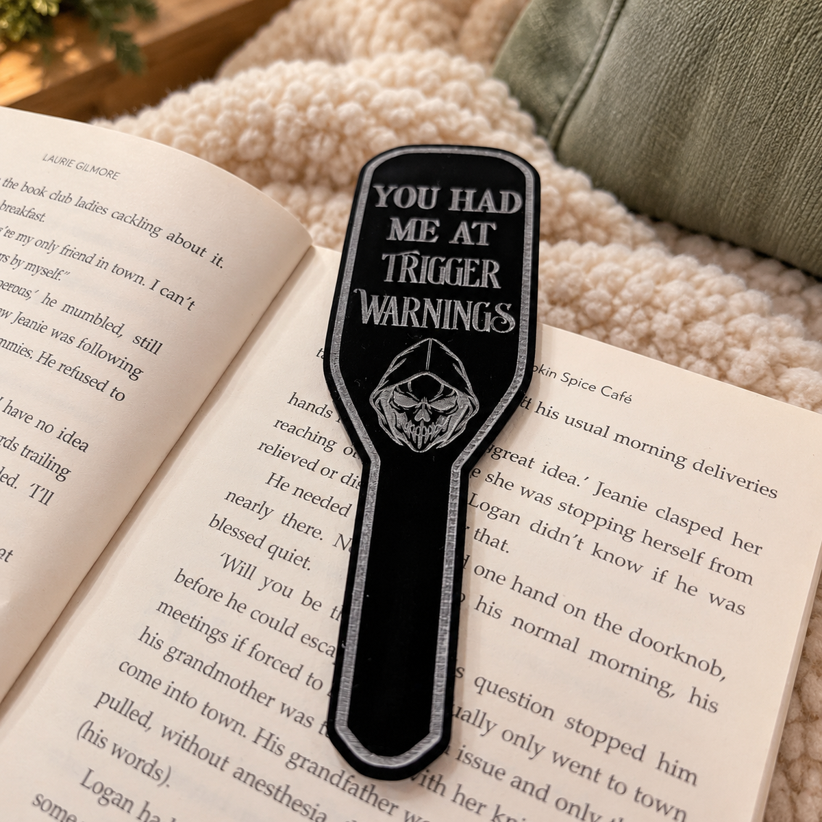 Trigger Warnings Spanking Paddle Bookmark