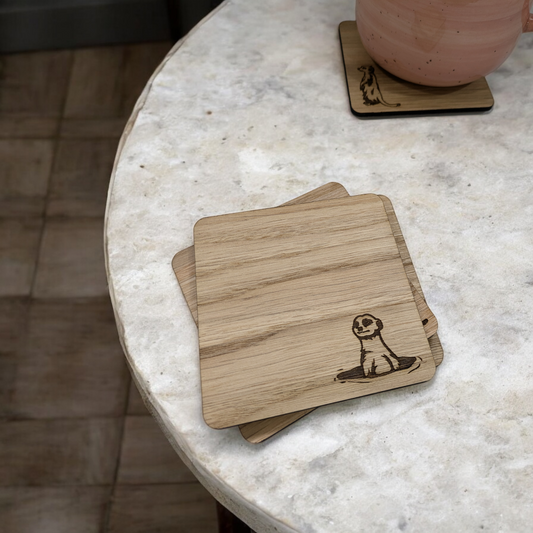 Meerkat Coaster Set