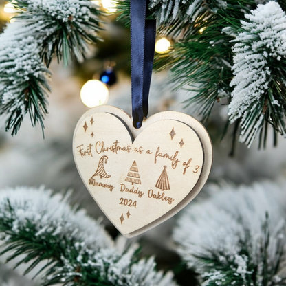 First Christmas As a Family of Three